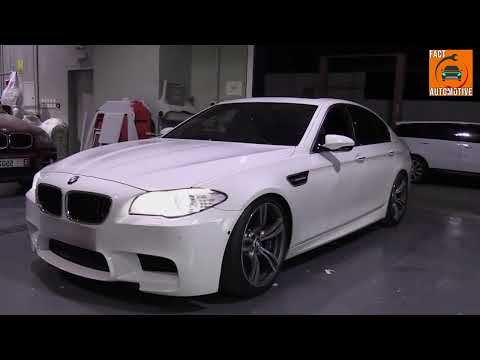 BMW M5 F10 WITH  Akrapovic exhaust!