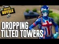 Dropping in at Tilted Towers - Fortnite Battle Royale Gameplay - Ninja
