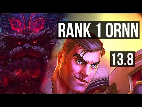 ORNN vs JAYCE (TOP) | Rank 1 Ornn, 4/2/10, Rank 21 | TR Challenger | 13.8