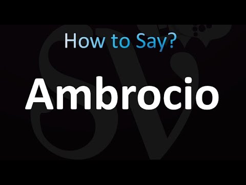 How to Pronounce Ambrocio (correctly!)