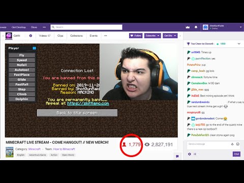 I banned this Twitch streamer for HACKING AGAIN on my Minecraft server LIVE..