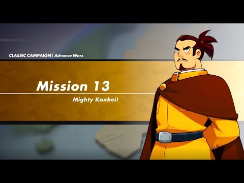 Advance Wars 1+2: Reboot Camp - AW1 Campaign - Mission 13: Mighty Kanbei! (Rank S, Score: 300)