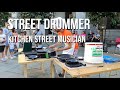 Street Drummer In Italy Chef Drummer Groove