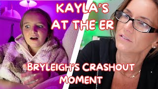 KAYLA'S GOES TO THE ER | BRYLEIGH'S CRASHOUT ABOUT COLLEGE | Family 5 Vlogs