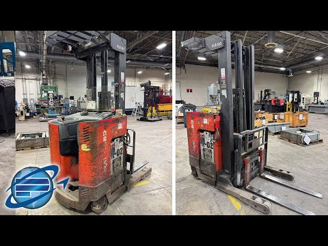 Raymond EASI R30TT 3,000 lb Electric Stand-Up Reach Forklift | Online Auction