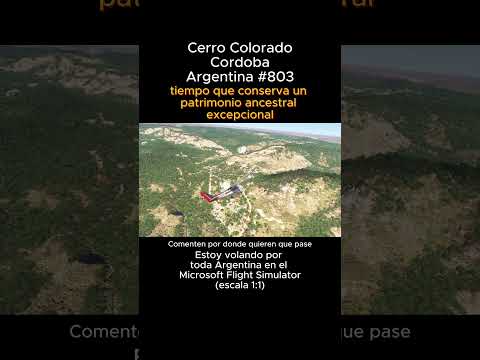 Cerro Colorado, Cordoba desde el Microsoft Flight Simulator #cerrocolorado #cordoba #msfs #joaha45