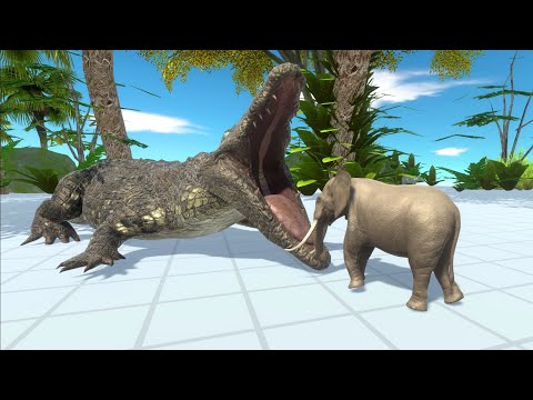 PURUSSAURUS HUNTING IN JUNGLE ENVIRONMENT - Animal Revolt Battle Simulator