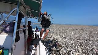 Uma ilha de plástico no Caribe
