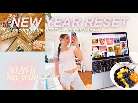 reset with me for the new year! *2026 prep* 🌟 goal-setting, cleaning, productivity, + more