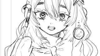 ミニネームを描きますよ/おすすめの美味しい飲み物を大紹介【漫画家志望の作業配信】