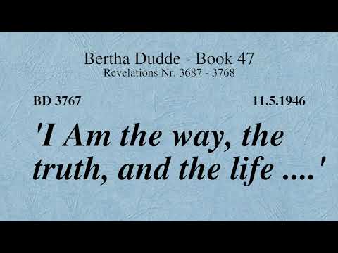 BD 3767 -  'I AM THE WAY, THE TRUTH, AND THE LIFE ....'