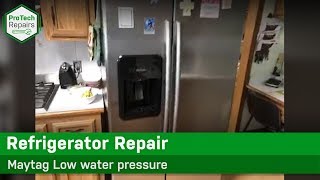 Maytag, Whirlpool & KitchenAid Refrigerator Saddle Valve - Low Water Pressure, No Ice, Hollow Ice