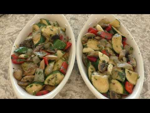 Zucchini Mushroom au gratin