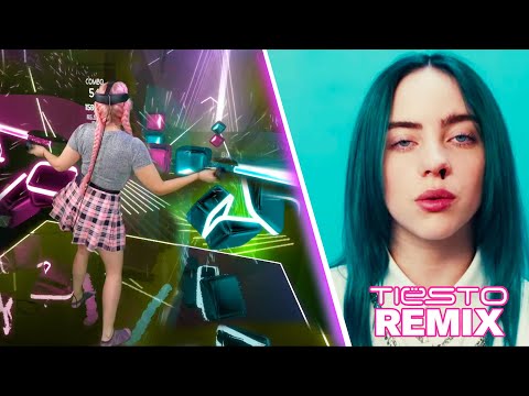 Billie Eilish - Bad Guy Tiësto Remix [Beat Saber Mixed Reality]