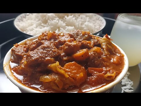 UNE SAUCE LÉGUMES ( chou, carottes ) à la viande de bœuf 🌸 recette comorienne #Roukianass