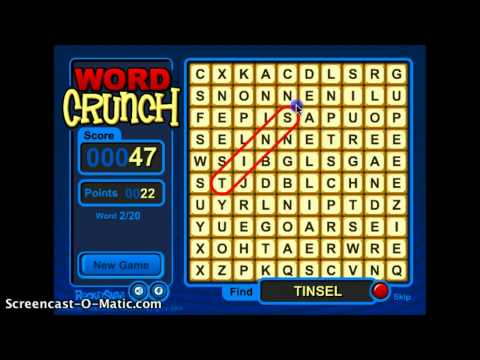Make sure you know "Word Crunch"