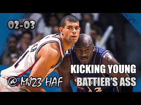 Michael Jordan Highlights vs Grizzlies (2002.11.23) - 20pts, Kicking Young Battier's Ass!