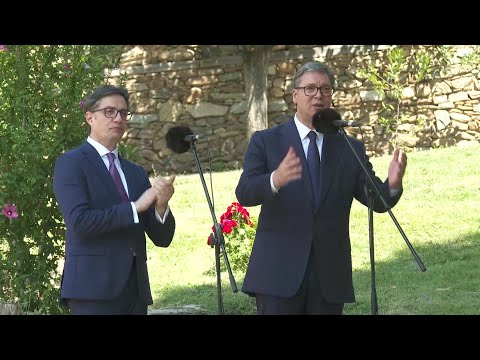 Средба на Пендаровски и Вучиќ во манастирот Свети Прохор Пчински