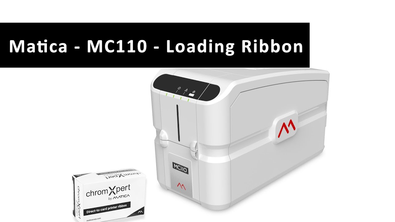 How to load a ribbon in a MC110 Matica printer How to load a ribbon in a MC110 Matica printer