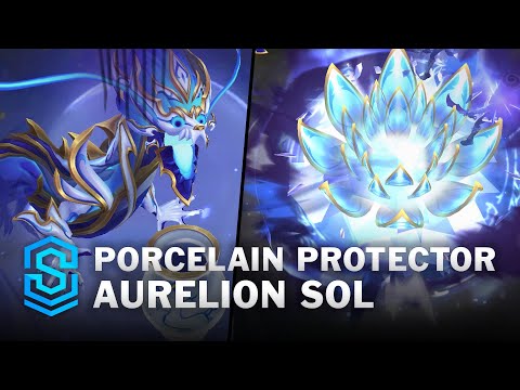Porcelain Protector Aurelion Sol Skin Spotlight - Pre-Release - PBE Preview - League of Legends