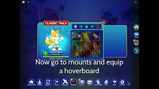 How to get hoverboard in auto run (Sonic speed simulator) (Roblox)