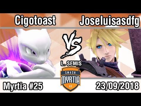 [Smash Myrtia #25] Cigotoast (Mewtwo) vs Joseluisasdfg (Cloud) Losers Semi-Final