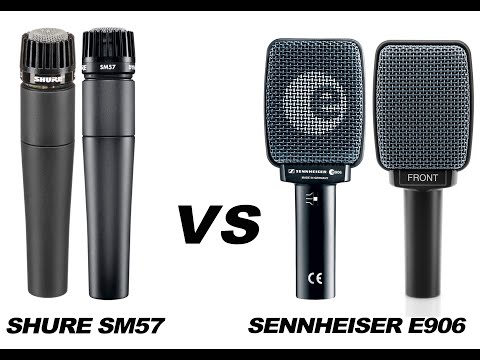 Shure SM57 vs Sennheiser e906 Microphone Noise Comparison