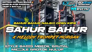 Download lagu DJ SAHUR X MELODY TROMPET MORGAN X ARGY PARTY || DJ SAHUR ON THE ROAD VIRAL BASS HOREG MIDDLE NULUP mp3