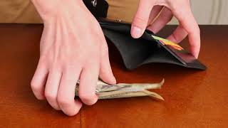 Чоловіче глянсове шкіряне портмоне Shvigel 16617 чорне