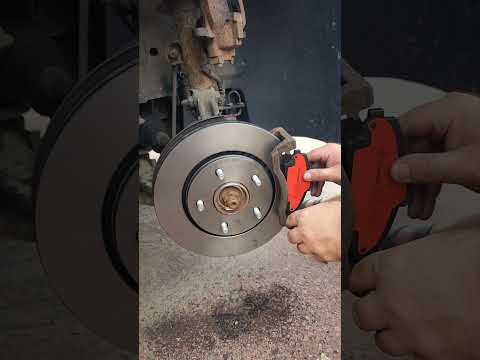 Installing new Brembo pads #installing #brembo #pads #mechanic #shorts