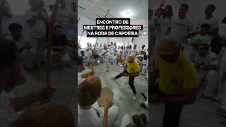 Roda de Capoiera com mestres e professores. #cultura #capoeira