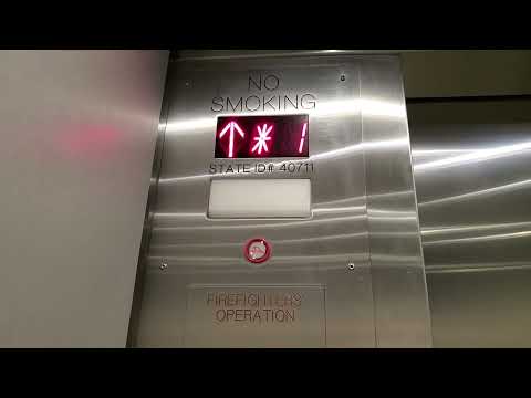 1991 Dover SPF 45 (mod. TK) elevators at SJH Tower A - Tampa, FL (Up)