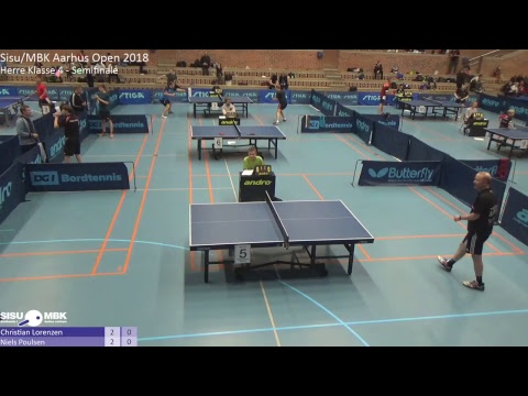 Live fra Sisu/MBK Aarhus Open 2018 - Herre Klasse 4: Christian Lorenzen vs. Niels Poulsen