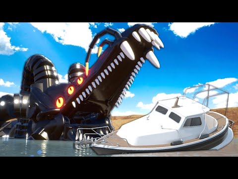 Our Fishing Trip was RUINED By a Lego Sea Monster in Brick Rigs!