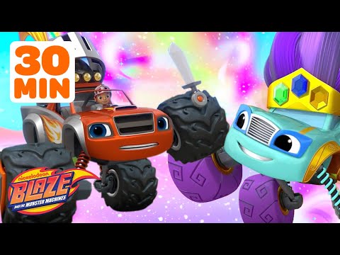 Blaze's MAGICAL Missions and Rescues! 🪄 w/ AJ | 30 Minutes | Blaze and the Monster Machines