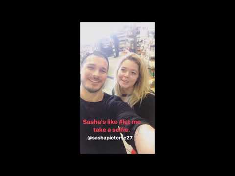 Sasha Pieterse and Gleb Savchenko Instagram videos