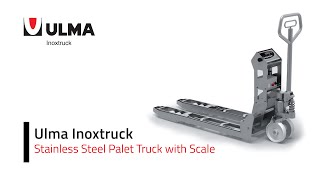 Ruční paletový vozík s váhou ULMA Inoxtruck MPT-10S