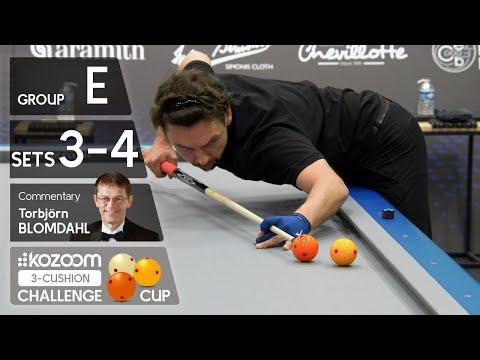 3-CUSHION Kozoom Challenge Cup - Group E - Sets 3-4