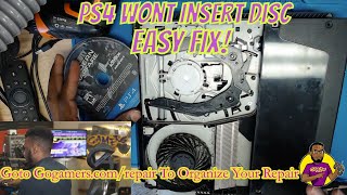 Fix PS4 Slim That Wont Accept/ Take Discs Or Games (5 Minute Repair)