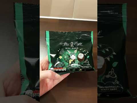 AFTER EIGHT MINI EGGS 🥚  #shorts #nestle #aftereights #mintchocolate #chocolate