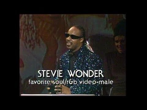 Stevie Wonder Wins Favorite Soul/R&B Video Male - AMA 1986
