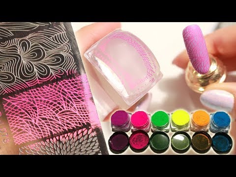 How to Stamp with Nail Art Pigments Video