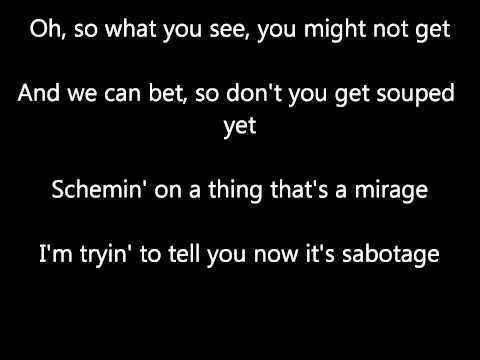 Beastie Boys - Sabotage Lyrics