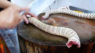 Chinese Street Food - GIANT SNAKE SOUP Guangdong China