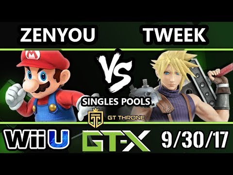 GTX 2017 Smash 4 - EM | Zenyou (Mario) vs P1 | Tweek (Cloud) - Wii U Pools