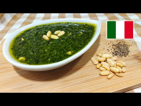 🌿 PESTO ALLA GENOVESE 🌿 (Pesto a la Genovesa) | Receta ORIGINAL auténtica con truco MUY IMPORTANTE 👌