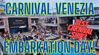 Embarkation Day on the Carnival Venezia from Port Canaveral Florida. Is this the Best Carnival Ship?
