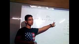 RSA algorithm example by Masum Bokaul at DIU