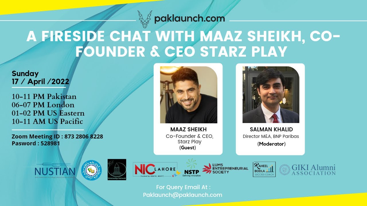 A Fireside Chat with Maaz Sheikh, Co-Founder and CEO Starzplay