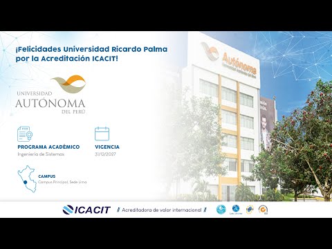 Acreditación ICACIT 2025 - Universidad Autónoma del Perú (UA)